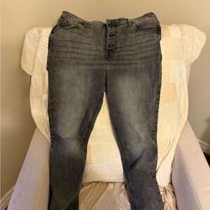 Old Navy Women's Dark Gray High Rise Jeans